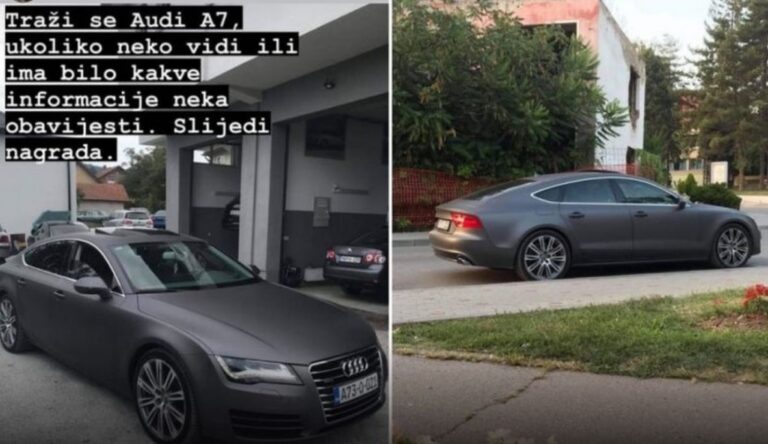 Zmaj traži Audija A7 i daje nagradu za bilo kakvu informaciju