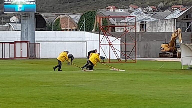 Nadljudskim naporima stadion u Vrapčićima osposobljen za utakmicu Velež – Široki Brijeg